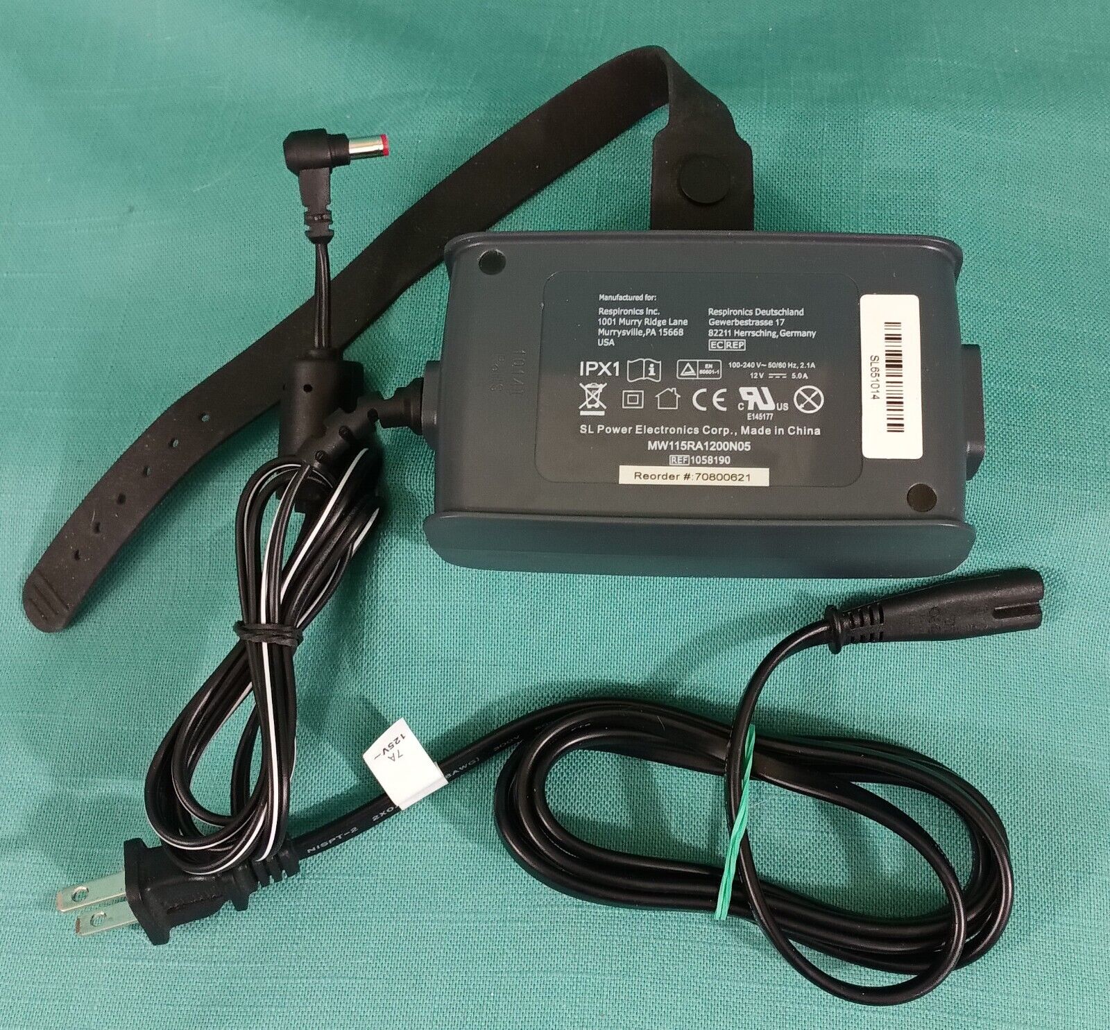 *Brand NEW*12 V 5.0A AC/DC Adpter Respironics IPX1 MW115RA1200N05 Transformer Tested Power Supply - Click Image to Close